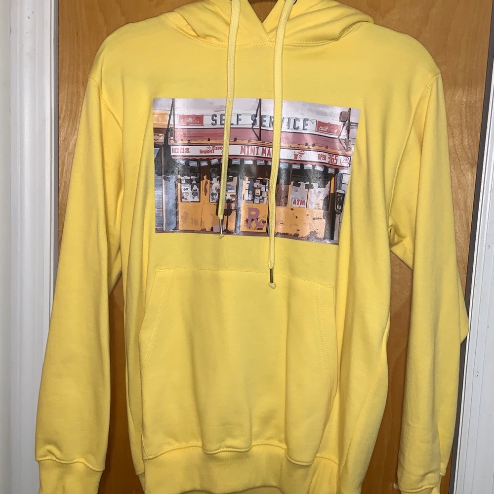Men’s Yellow Graphic Hoodie
